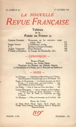 La Nouvelle Revue Française N° 241 (Octobre 1933)