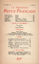 La Nouvelle Revue Française N° 261 (Juin 1935)