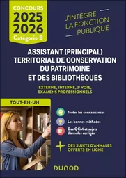 Concours Assistant (principal) territorial de conservation du patrimoine et des bibliothèques - 2025