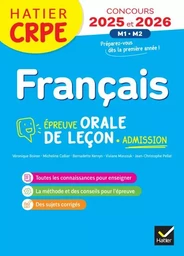 Français - CRPE 2025 - Epreuve orale d'admission