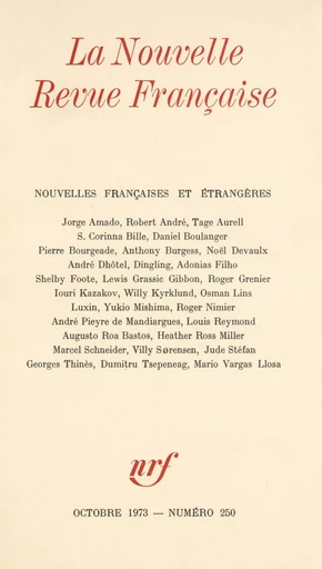 Nouvelles françaises et étrangères N° 250 -  Collectifs, Marcel Arland - Editions Gallimard - Revues NRF