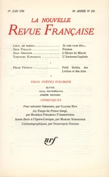 La Nouvelle Revue Française N° 210