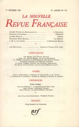 La Nouvelle Revue Française N' 170 (Février 1967)