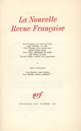 La Nouvelle Revue Française N° 228