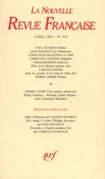 La Nouvelle Revue Française N° 459