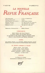 La Nouvelle Revue Française N' 152 (Aoűt 1965)