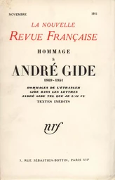 Hommage ŕ André Gide N' (Novembre 1951)