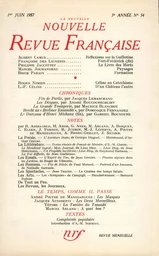 La Nouvelle Nouvelle Revue Française N' 54 (Juin 1957)