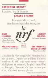 La Nouvelle Revue Française N° 622 (Janvier 2017)