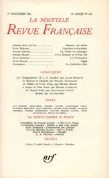 La Nouvelle Revue Française N' 143 (Novembre 1964)