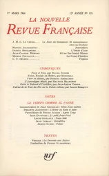 La Nouvelle Revue Française N' 135 (Mars 1964)