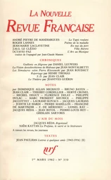 La Nouvelle Revue Française N° 350