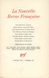 La Nouvelle Revue Française N° 241