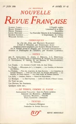 La Nouvelle Nouvelle Revue Française N' 42 (Juin 1956)