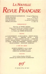 La Nouvelle Revue Française N° 305