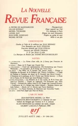 La Nouvelle Revue Française N° 390