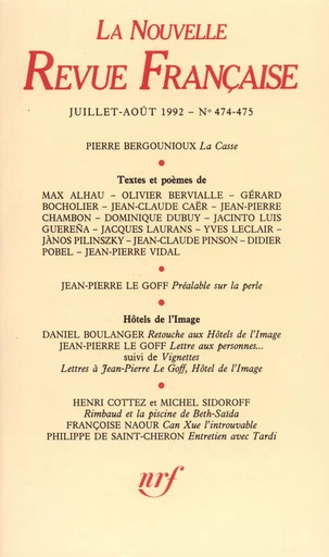 La Nouvelle Revue Française N° 474 - André Gide - Editions Gallimard - Revues NRF