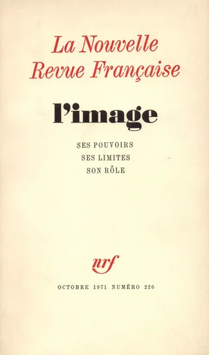 L'Image N° 226 -  Collectifs - Editions Gallimard - Revues NRF