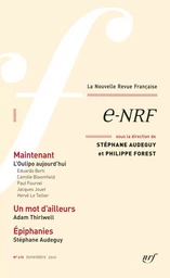 La Nouvelle Revue Française (n° 610) - e-NRF (Novembre 2014)