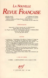 La Nouvelle Revue Française N° 408