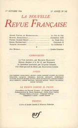 La Nouvelle Revue Française N' 142 (Octobre 1964)