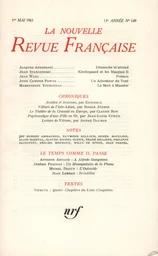 La Nouvelle Revue Française N' 149 (Mai 1965)