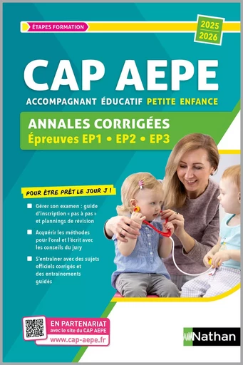 Annales corrigées - CAP Accompagnant éducatif petite enfance - AEPE - 2025/2026 - EPUB - Louisa Rebih, Christelle Paccou - Nathan