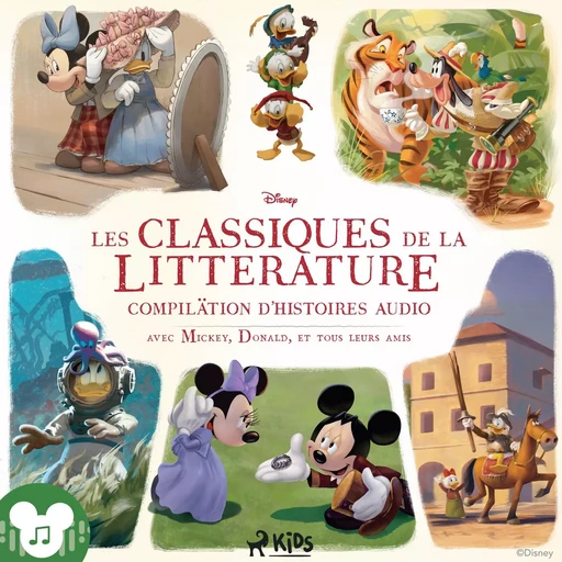 Disney Les Classiques de la littérature - Compilation d'histoires audio avec Mickey, Donald, et tous -  Disney - Saga Egmont French