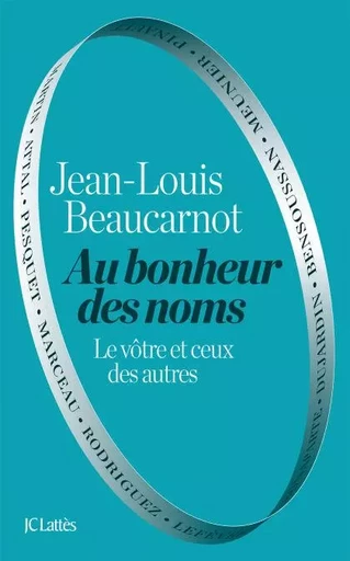 Au bonheur des noms - Jean-Louis Beaucarnot - JC Lattès