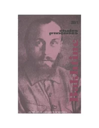 Études françaises. Volume 20, numéro 1, printemps 1984