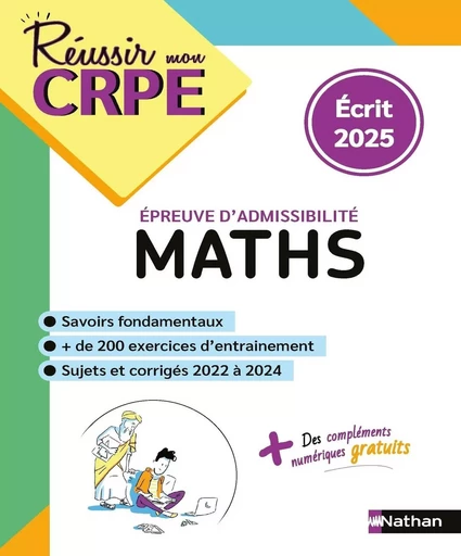 EBOOK - CRPE écrit Maths -admissibilité - nouveau concours 2025 -epub - Saïd Chermak - Nathan