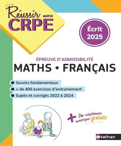 EBOOK - Mathématiques Français - Epreuve écrite - admissibilité - 2024-2025 - Saïd Chermak, Anne-Rozenn Morel - Nathan