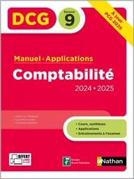 DCG 9 Intro à la Comptabilité - Manuel et applications - Nouvelle édition à jour 2024 2025 - ePUB