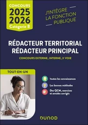 Concours Rédacteur territorial, Rédacteur principal - 2025