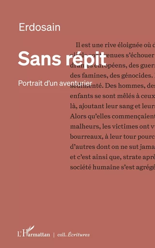 Sans répit -  Erdosain - Editions L'Harmattan