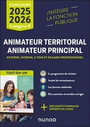 Concours Animateur territorial, animateur principal - 2025-2026