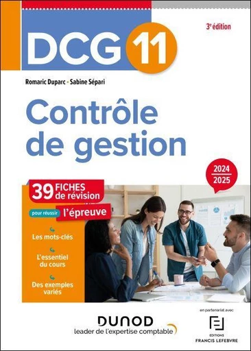 DCG 11 Contrôle de gestion - Fiches de révision - 3e éd. - Romaric Duparc, Sabine Sépari - Dunod