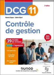 DCG 11 Contrôle de gestion - Fiches de révision - 3e éd.