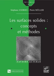 Les Surfaces solides : concepts et méthodes