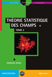 Théorie statistique des champs Tome 2