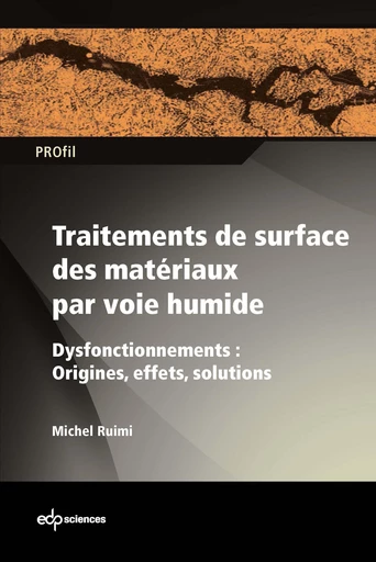 Traitements de surface des matériaux par voie humide - Dysfonctionnements : Origines, effets, solutions - Michel Ruimi - EDP sciences