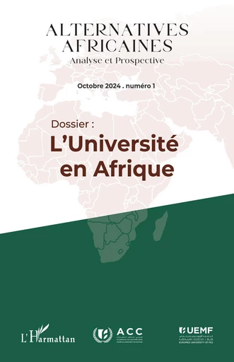 Alternatives africaines Octobre 2024 Numéro 1 -  - Editions L'Harmattan