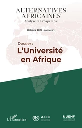 Alternatives africaines Octobre 2024 Numéro 1