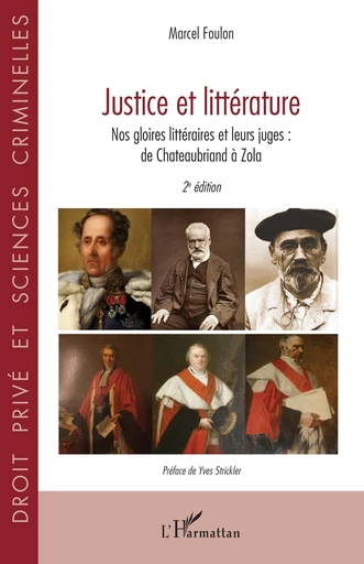 Justice et littérature - Marcel Foulon - Editions L'Harmattan