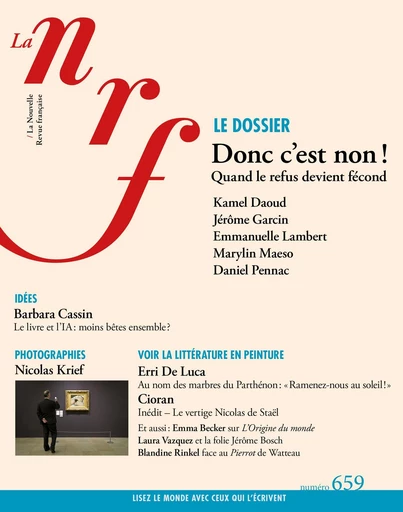 La Nouvelle Revue Française N° 659 -  Collectifs - Editions Gallimard - Revues NRF