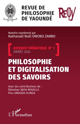 Philosophie et digitalisation des savoirs -  - Editions L'Harmattan