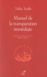 MANUEL DE LA TRANSPARUTION IMMÉDIATE