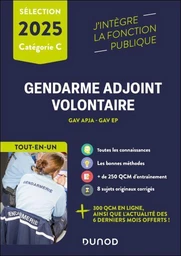 Epreuves de sélection Gendarme adjoint volontaire 2025