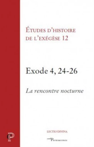 EXODE 4, 24-26 -  DAHAN GILBERT - Editions du Cerf