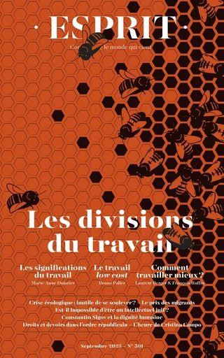 Esprit - Les divisions du travail - Marie-Anne Dujarier, Bruno Palier, Eva Illouz - Editions Esprit